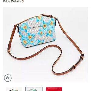 Dooney & Bourke Blue Floral Crossbody Bag